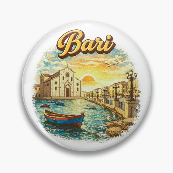 Item preview, Vintage Bari Puglia Seafront Sunset Scene designed and sold by Ericscorner128.