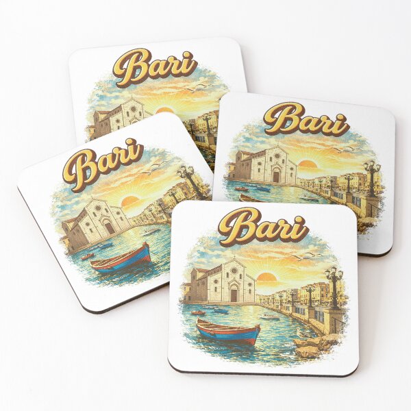 Item preview, Vintage Bari Puglia Seafront Sunset Scene designed and sold by Ericscorner128.