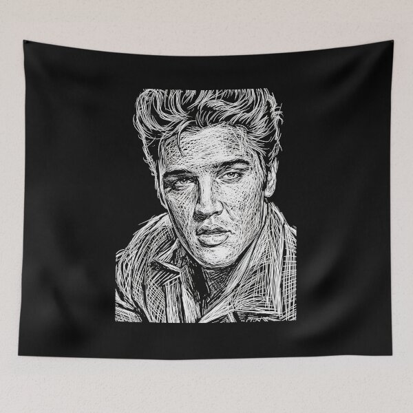 Aperçu de l'œuvre Elvis Presley créée et vendue par postermetal.