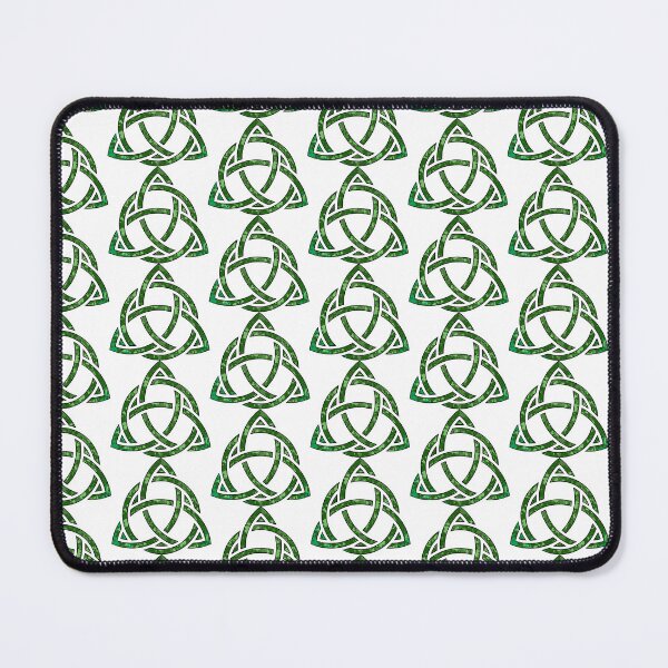 Item preview, Irish Celtic Knot Trifecta Green Abstract Art designed and sold by TedraOrtega.