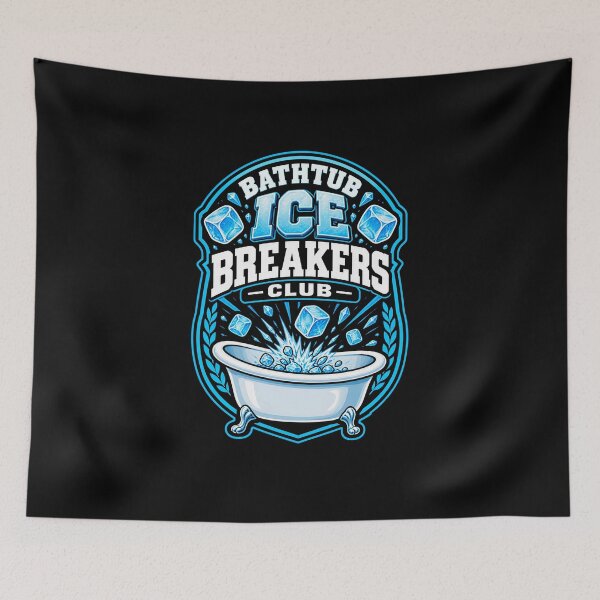 Item preview, Funny Breaking Ice Cubes in Tub Therapy Club Art designed and sold by elderberry.