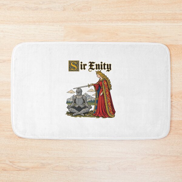 Item preview, Funny Sir Enity Queen Serenity Knighting Meditation Humor Art designed and sold by elderberry.