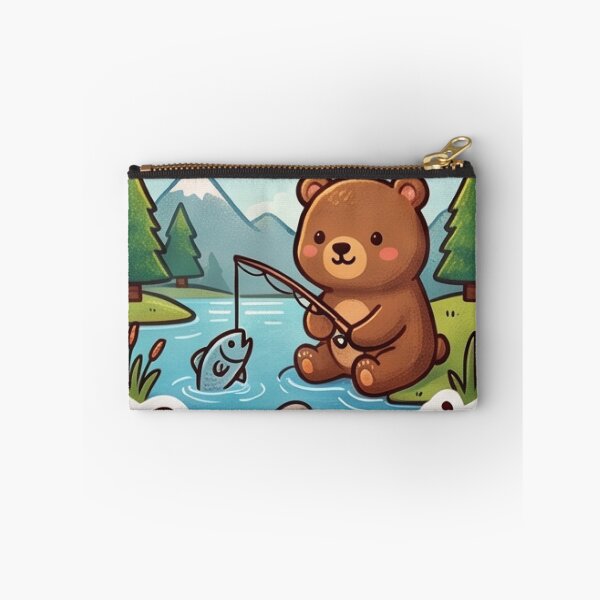 Item preview, Gone Fishin' - Cute Kawaii Fishing Bear Outdoors designed and sold by All Year Summer Co..