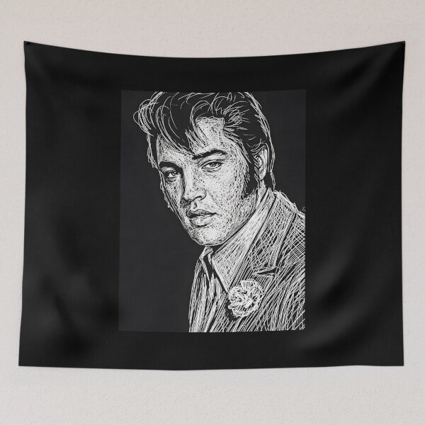 Aperçu de l'œuvre Elvis Presley créée et vendue par postermetal.
