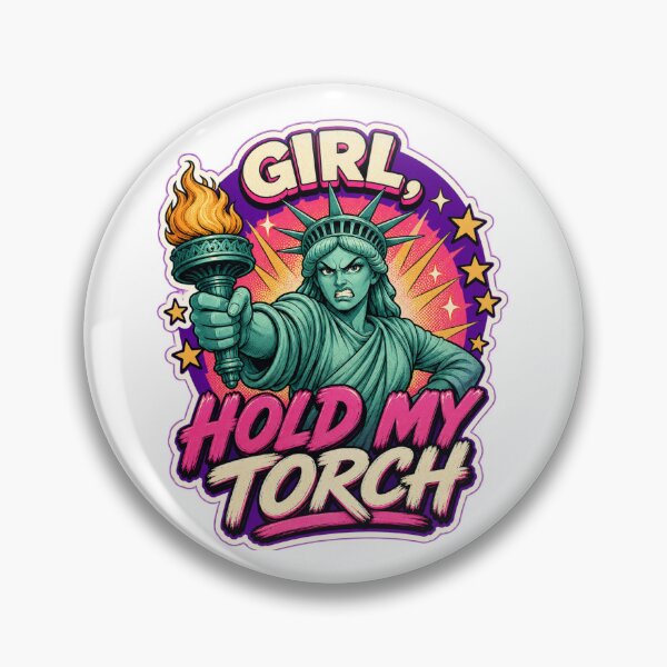 Item preview, Girl Hold My Torch – Fierce Feminist Statue of Liberty designed and sold by Travelslightly.