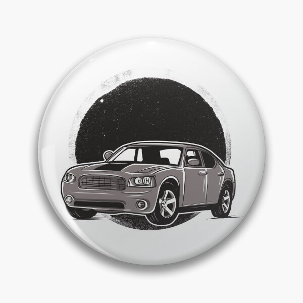 Item preview, Silver Ghost: Premium Monochrome American Muscle Car Illustration designed and sold by AURA-APPAEL.