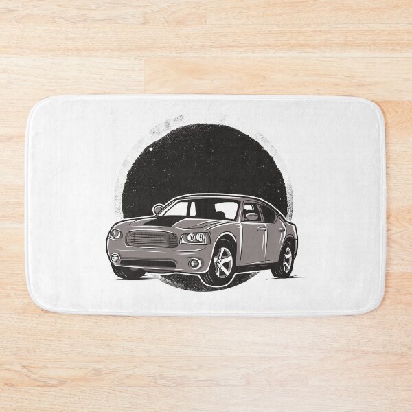 Item preview, Silver Ghost: Premium Monochrome American Muscle Car Illustration designed and sold by AURA-APPAEL.