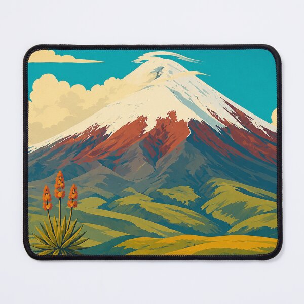 Item preview, TRAVEL PHOTOGRAPHY RE-IMAGINED INTO COLOURFUL ARTWORK COTOPAXI ECUADOR designed and sold by Andiamo-Amigos.