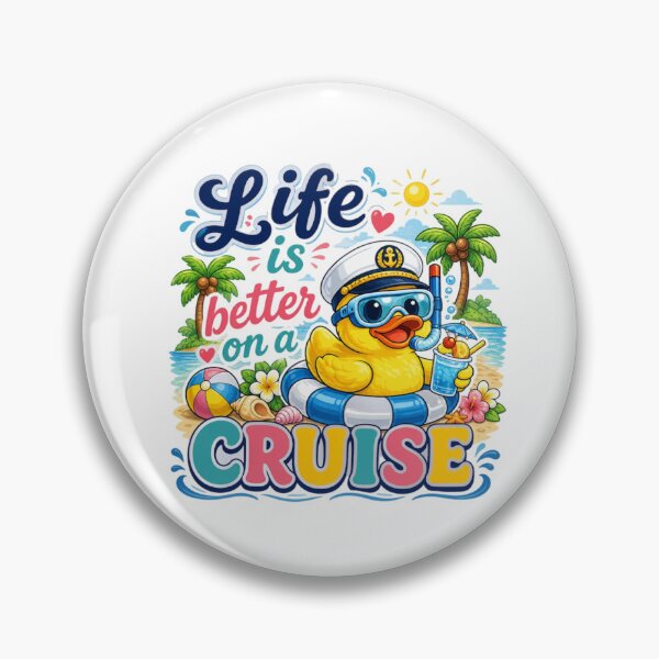 Item preview, Life Is Better on a Cruise Cute Duck designed and sold by roartusa.