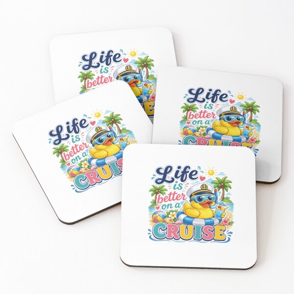 Item preview, Life Is Better on a Cruise Cute Duck designed and sold by roartusa.