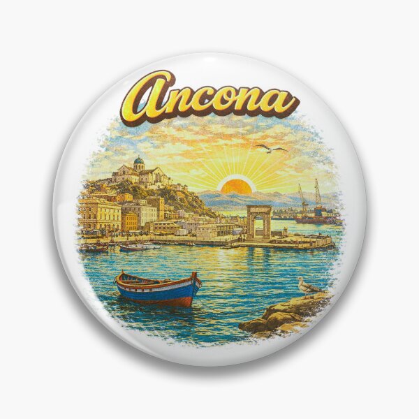 Aperçu de l'œuvre Scène de coucher de soleil vintage du port d'Ancona Marche créée et vendue par Ericscorner128.