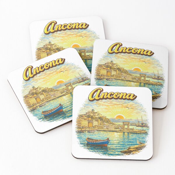 Item preview, Vintage Ancona Marche Harbor Sunset Scene designed and sold by Ericscorner128.