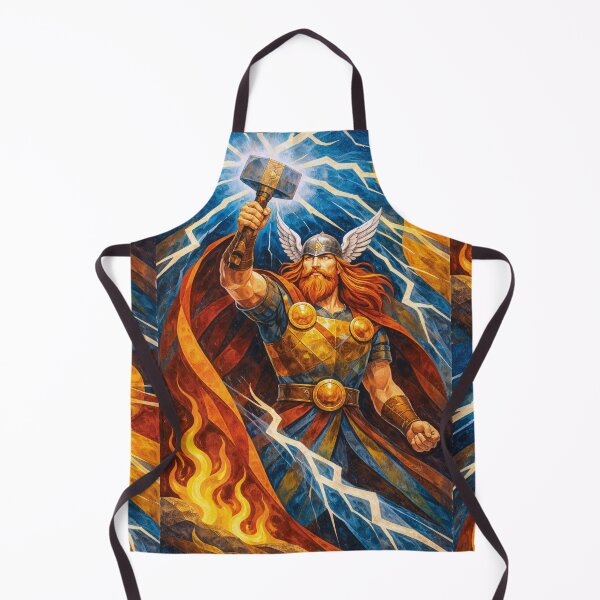 Artikelvorschau, Thor – Illustration des Donnergottes entworfen und verkauft von GalleryKauffeld.