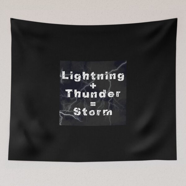 Item preview, Lightning + Thunder = Storm designed and sold by MyAwesomeBubble.