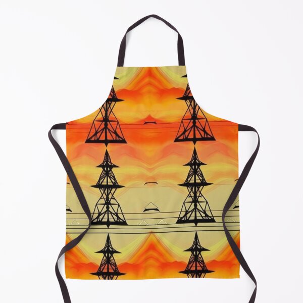 Item preview, Symmetrical Pylon Tower Glowing Sunset Art designed and sold by Pylon-Bureau.