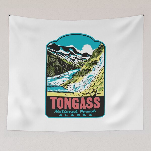 Item preview, Tongass National Forest Mendenhall Glacier Nugget Falls Art designed and sold by HalpinDesign.