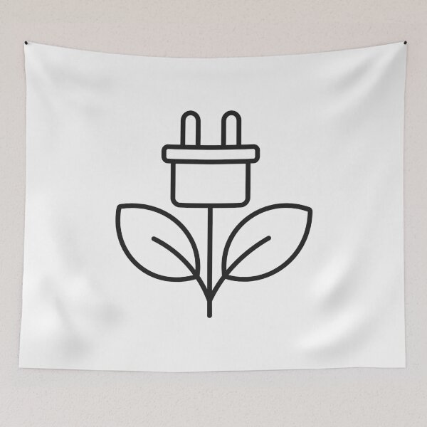 Item preview, Eco Friendly Power Plug Line Icon designed and sold by VectorForge Studio.