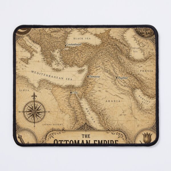 Item preview, The Ottoman Empire Historical Map - Antique Cartography Art designed and sold by SunnyDesign82.