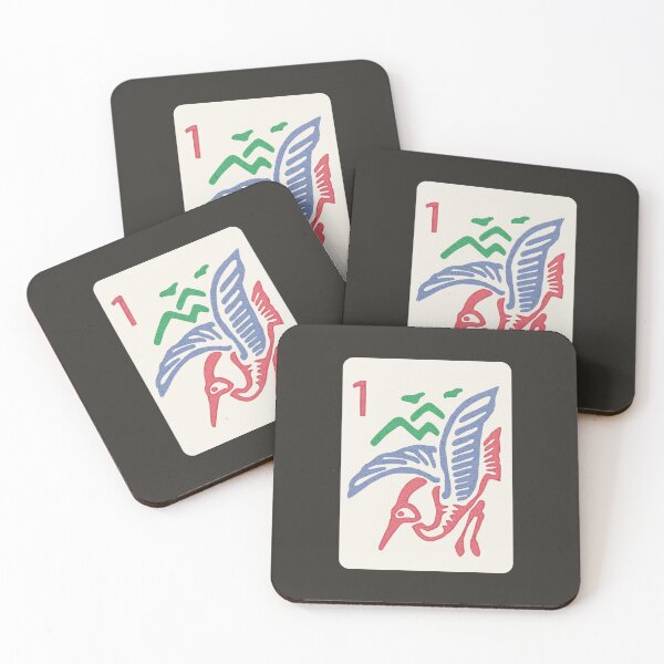 Item preview, One of Bamboo Mahjong Tile Phoenix Bird designed and sold by TackyTime.