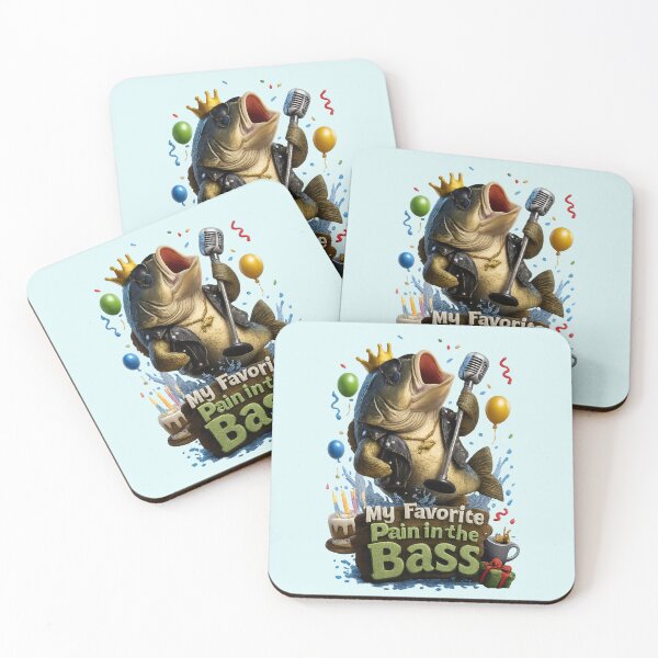 Item preview, Funny My Favorite Pain In The Bass | Cute Rockstar Bass Fish Birthday designed and sold by Moons Studio.