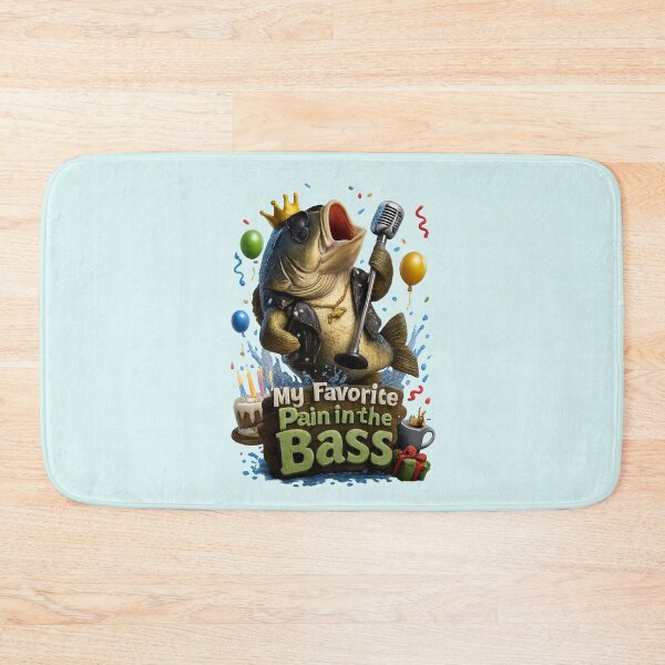 Item preview, Funny My Favorite Pain In The Bass | Cute Rockstar Bass Fish Birthday designed and sold by Moons Studio.