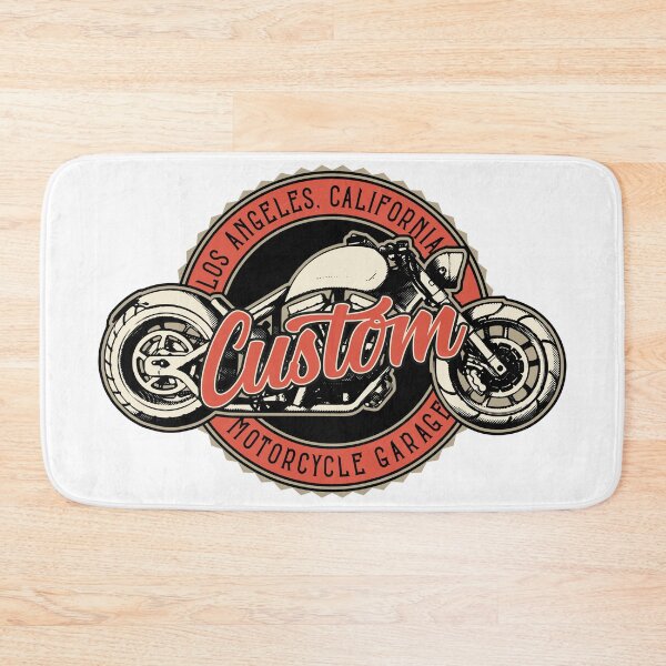 Item preview, Vintage Custom Motorcycle Garage Los Angeles California Chopper Graphic designed and sold by heedooppod.