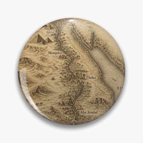 Item preview, Ancient Egypt Land of the Pharaohs Historical Map - Antique Cartography Art designed and sold by SunnyDesign82.