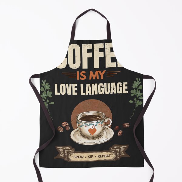 Item preview, Coffee Is My Love Language Vintage Coffee Lover Design designed and sold by Uvclick.