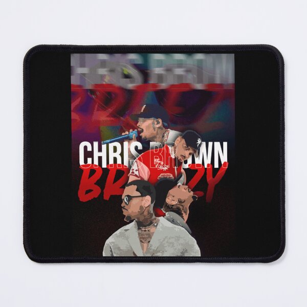 Item preview, Chris Brown Breezy Portrait Collage Fan Art Design designed and sold by VivianaSchult.