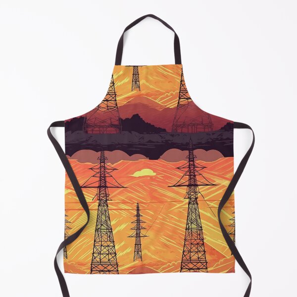 Item preview, Mountain Pylon Landscape Sunset Comic Art designed and sold by Pylon-Bureau.
