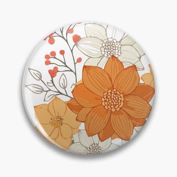 Item preview, Autumn Botanical Flowers – Warm Floral Bouquet designed and sold by vonalvarazs.