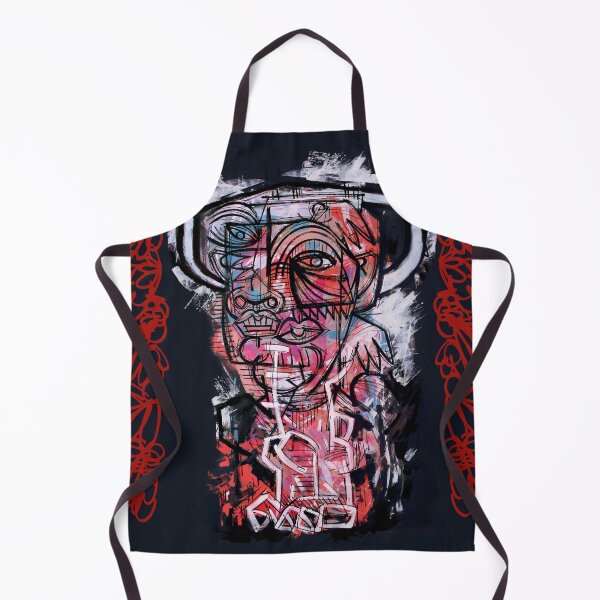 Item preview, Handmade Neo-Expressionist Alter Ego Portrait - Crimson Whispers designed and sold by supernikol.