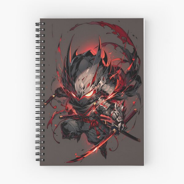 Item preview, Demonic Cyber Samurai Warrior – Red Katana Dark Japanese Warrior designed and sold by Dyan4.