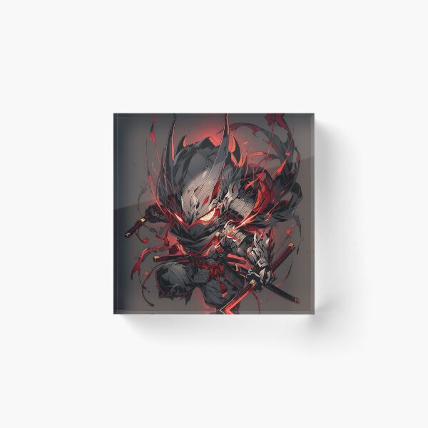 Item preview, Demonic Cyber Samurai Warrior – Red Katana Dark Japanese Warrior designed and sold by Dyan4.