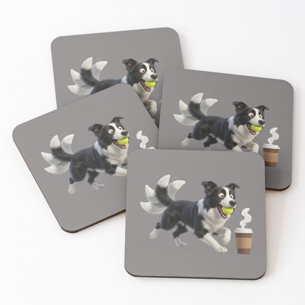 Item preview, Funny Border Collie Unlimited Energy Caffeine Humor designed and sold by CoffeeAndChao.