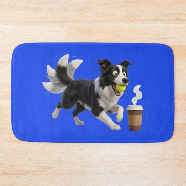 Item preview, Funny Border Collie Unlimited Energy Caffeine Humor designed and sold by CoffeeAndChao.