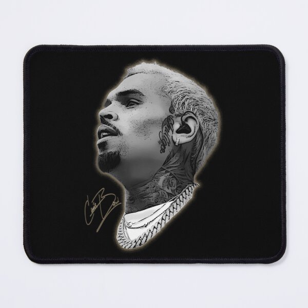 Item preview, Chris Brown Monochrome Profile R&B Portrait Design designed and sold by Tammy Christensen.