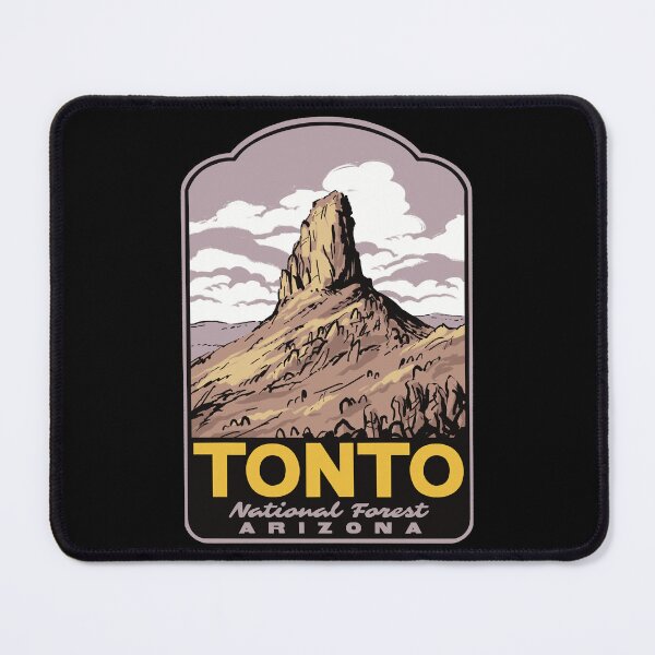 Item preview, Tonto National Forest Weavers Needle Retro Travel Art designed and sold by HalpinDesign.