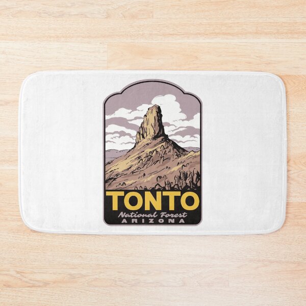 Item preview, Tonto National Forest Weavers Needle Retro Travel Art designed and sold by HalpinDesign.