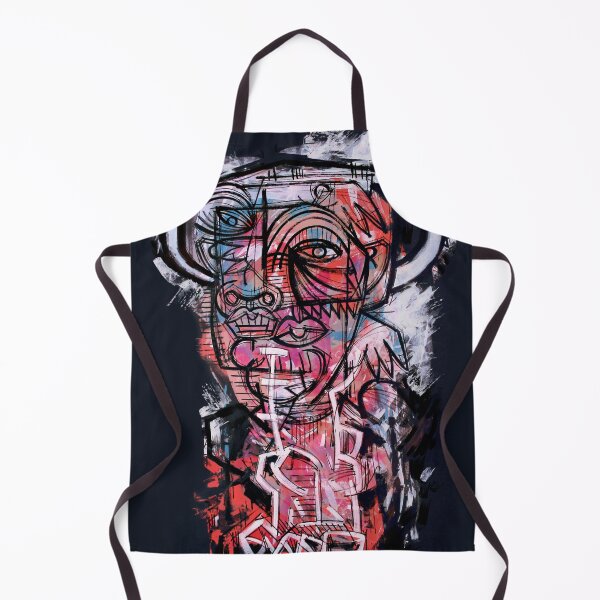 Item preview, Handmade Neo-Expressionist Alter Ego Portrait - Crimson Whispers designed and sold by supernikol.