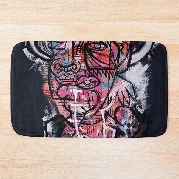 Item preview, Handmade Neo-Expressionist Alter Ego Portrait - Crimson Whispers designed and sold by supernikol.