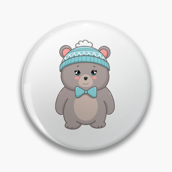 Item preview, Adorable Gray Baby Bear Wearing Beanie! designed and sold by Hello-Cuties.