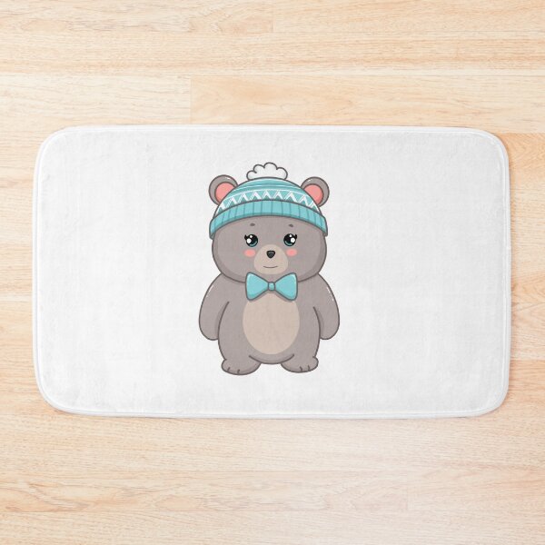 Item preview, Adorable Gray Baby Bear Wearing Beanie! designed and sold by Hello-Cuties.