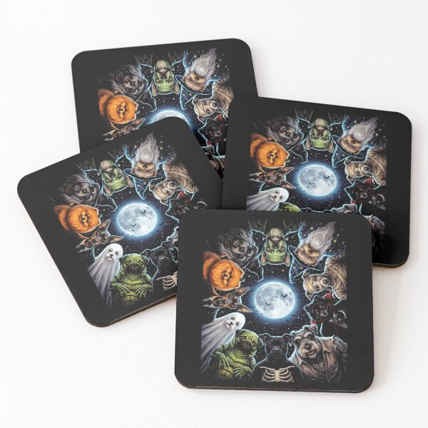 Item preview, Howl-o-leen Monster Dogs Full Moon Halloween designed and sold by d247.