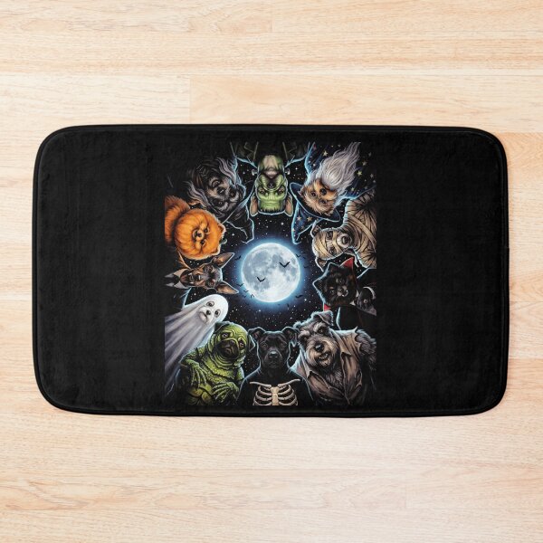 Item preview, Howl-o-leen Monster Dogs Full Moon Halloween designed and sold by d247.