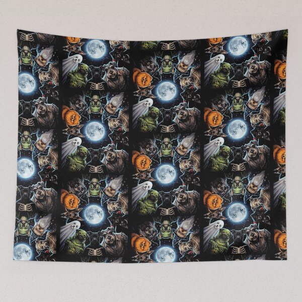 Item preview, Howl-o-leen Monster Dogs Full Moon Halloween designed and sold by d247.