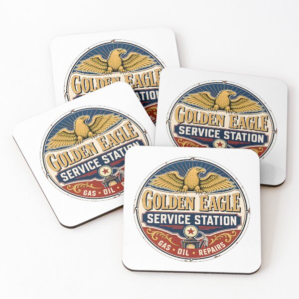 Item preview, Golden Eagle Service Station Vintage Gas Oil Repairs designed and sold by Wilcox PhotoArt.