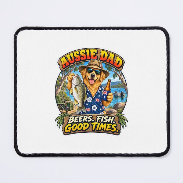 Item preview, Aussie Dad Fishing Funny Australian Father’s Day Gift designed and sold by Peak Pop Studio..