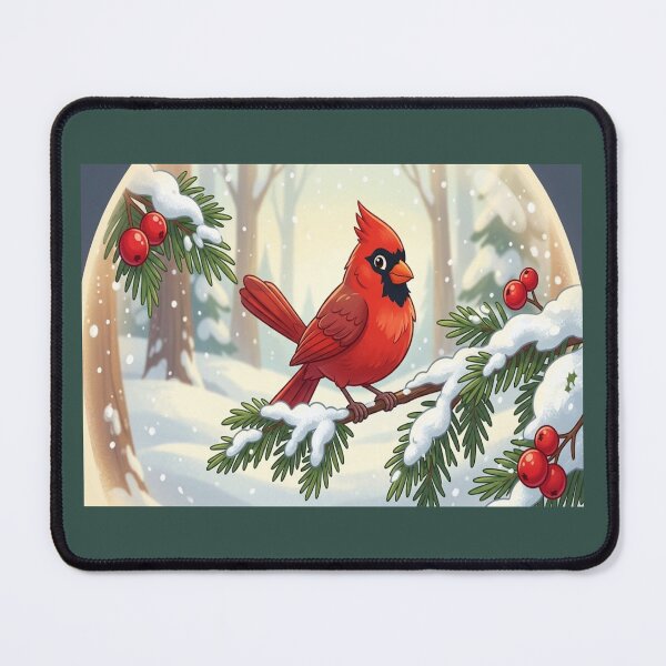 Item preview, cardinal in a winter wonderland designed and sold by GAWPAWshop.