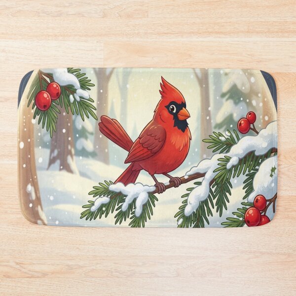Item preview, cardinal in a winter wonderland designed and sold by GAWPAWshop.